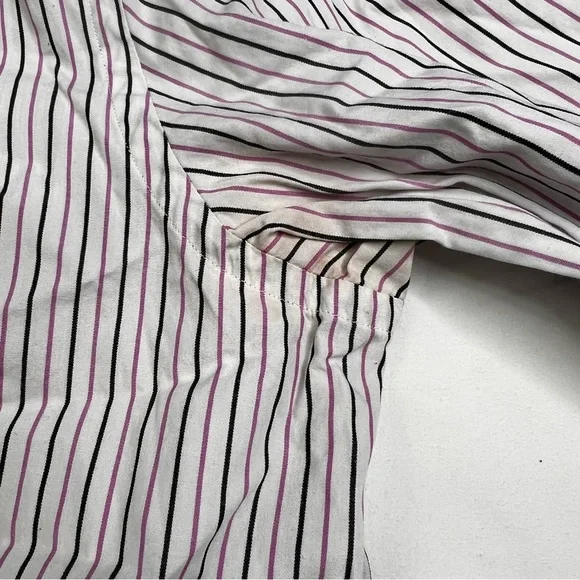 Bundle 2 Ralph Lauren Women’s M Long Sleeve Button-Front  Striped Shirt L080123 - Picture 10 of 11